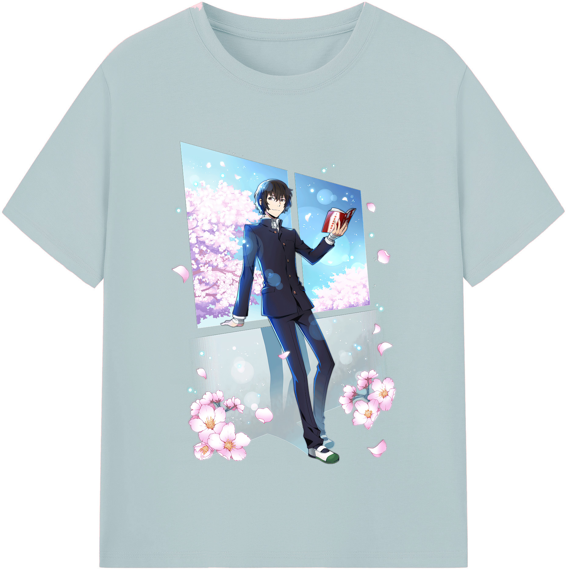 （画像用） 文豪ストレイドッグス Bungo Stray Dogs 綿100％半袖Tシャツ（フロントプリント）